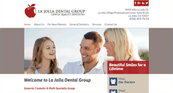 Desktop Screenshot of lajolladentalgroup.com